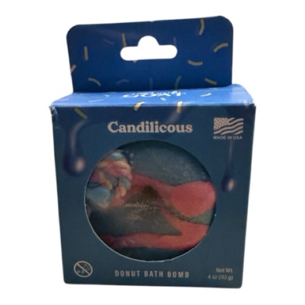 Donut Bath Bomb - Blue and Pink